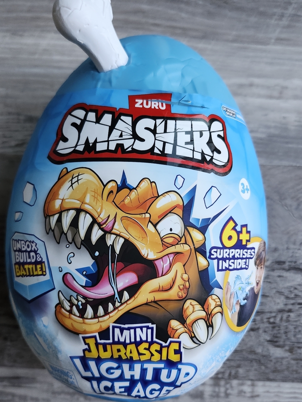 ZURU Smashers Mini Jurassic Light Up Ice Age Dino Egg Toy NWT